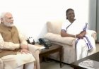 द्रौपदी मुर्मू ने जीता राष्ट्रपति चुनाव, बधाई देने घर पहुंचे प्रधानमंत्री नरेंद्र मोदी