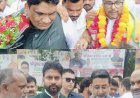 कुंवर बासित अली का लखनऊ में जोरदार स्वागत
