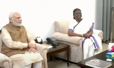 द्रौपदी मुर्मू ने जीता राष्ट्रपति चुनाव, बधाई देने घर पहुंचे प्रधानमंत्री नरेंद्र मोदी