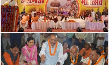 रायबरेली: डलमऊ गंगा माँ की आरती में पहुंचे स्वतंत्र प्रभार राज्यमंत्री दिनेश प्रताप सिंह, कार्तिक पूर्णिमा की दी शुभकामनाएं, डीएम सहित अन्य आलाधिकारी रहें मौजूद