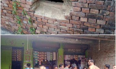 किराना की दुकान से अज्ञात चोरों ने सेंध काटकर 50 हजार की नकदी उड़ाई, जांच में जुटी पुलिस