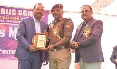 एनएसपीएस: वार्षिक खेलकूद प्रतियोगिताओं के समापन समारोह का आयोजन किया गया | समारोह में अतिथि के रूप में पहुंचे सीओ प्रदीप कुमार सहित अन्य अधिकारियों को किया गया सम्मानित