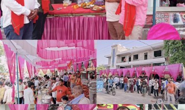 बाबा नीम करौली कैंची धाम स्थापना दिवस पर विशाल भंडारे का आयोजन किया गया
