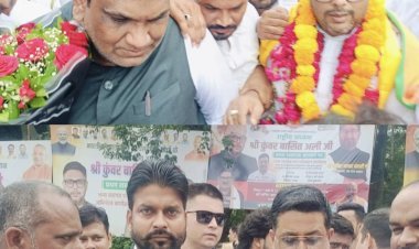 कुंवर बासित अली का लखनऊ में जोरदार स्वागत